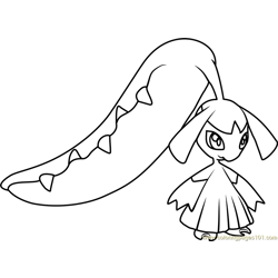 Mawile Pokemon Free Coloring Page for Kids