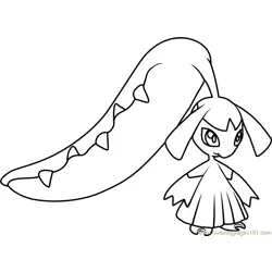 Mawile Pokemon Free Coloring Page for Kids