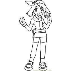 May Pokemon Free Coloring Page for Kids