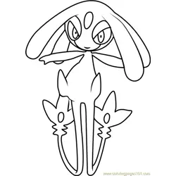 Mesprit Pokemon Free Coloring Page for Kids