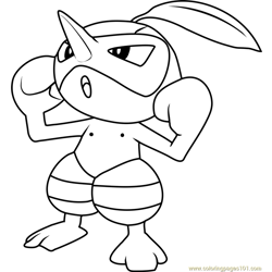 Nuzleaf Pokemon Free Coloring Page for Kids