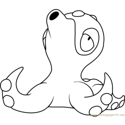 Octillery Pokemon Free Coloring Page for Kids