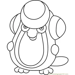 Palpitoad Pokemon Free Coloring Page for Kids