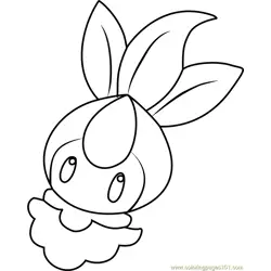 Petilil Pokemon Free Coloring Page for Kids