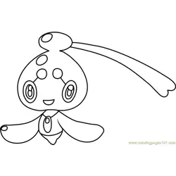 Phione Pokemon Free Coloring Page for Kids