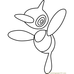 Porygon-Z Pokemon Free Coloring Page for Kids