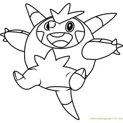 Quilladin Pokemon Free Coloring Page for Kids