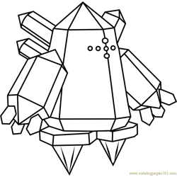 Regice Pokemon Free Coloring Page for Kids