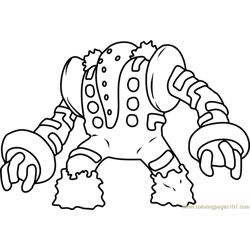 Regieleki Pokemon Coloring Page Coloring Pages
