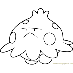Shroomish Pokemon Free Coloring Page for Kids