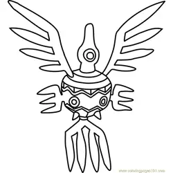 Sigilyph Pokemon Free Coloring Page for Kids