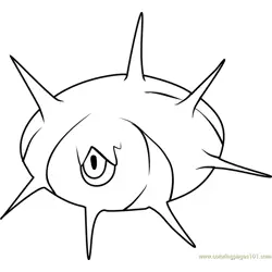 Silcoon Pokemon Free Coloring Page for Kids