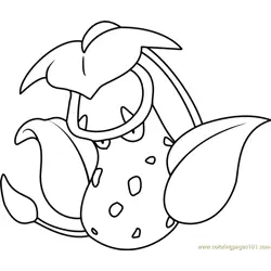 Victreebel Pokemon Free Coloring Page for Kids