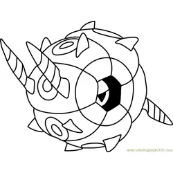 Whirlipede Pokemon Free Coloring Page for Kids