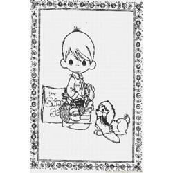 Print Precious Moments Lrg Free Coloring Page for Kids
