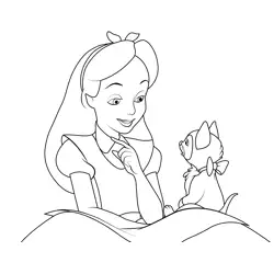 Princess Alice 2 Free Coloring Page for Kids