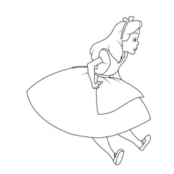 Princess Alice 4 Free Coloring Page for Kids