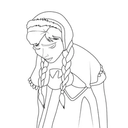 Princess Anna 10 Free Coloring Page for Kids