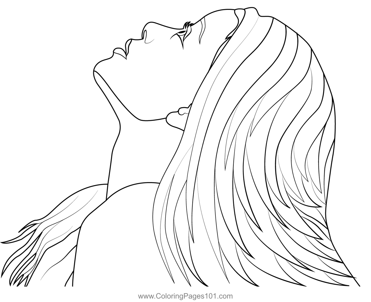 Mermaid Ariel Coloring Page for Kids - Free Ariel Printable Coloring