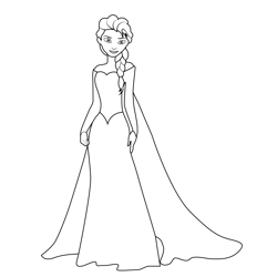 Elsa Coloring Pages for Kids Printable Free Download - ColoringPages101.com