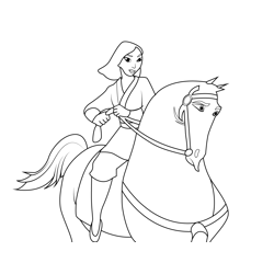Mulan Coloring Pages for Kids - Download Mulan printable coloring pages ...