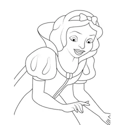 Princess Snow White 12 Free Coloring Page for Kids