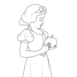 Princess Snow White 13 Free Coloring Page for Kids