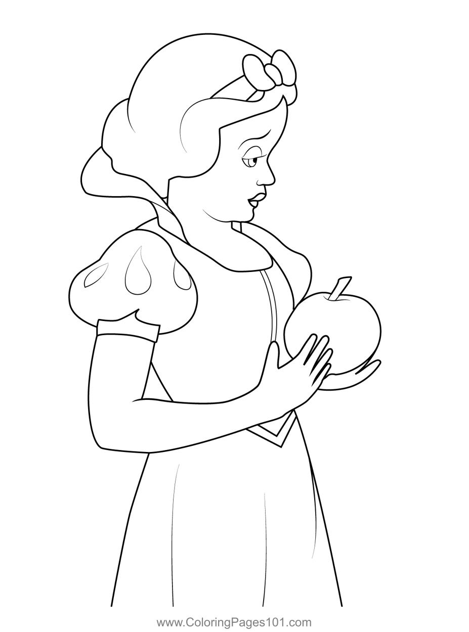 Princess Snow White 13 Coloring Page for Kids Free Snow White