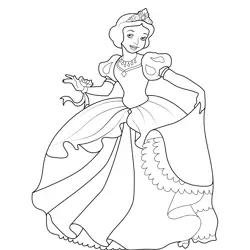 Princess Snow White 18 Free Coloring Page for Kids