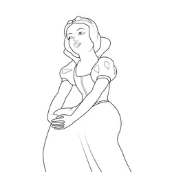 Princess Snow White 20 Free Coloring Page for Kids