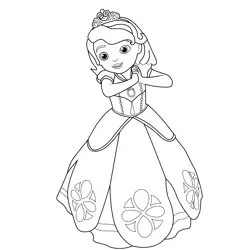 Baby Sofia Free Coloring Page for Kids