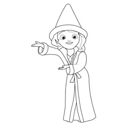 Sofia in Magic Outfit Free Coloring Page for Kids