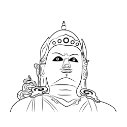 Buddhism Free Coloring Page for Kids