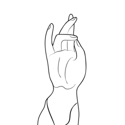The Buddha Hand Is Just Like A Flower Free Coloring Page for Kids