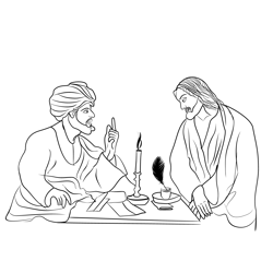 Jesus Christ 3 Free Coloring Page for Kids