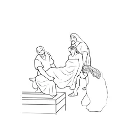 Our Lord's Passion And Death Free Coloring Page for Kids