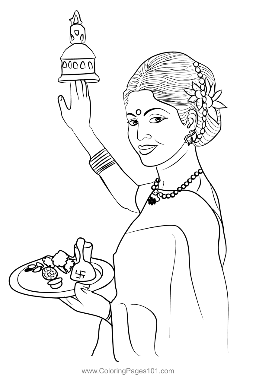 Hindu Pooja Aarti Thali