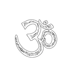 Om Free Coloring Page for Kids