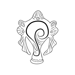 Shankha Free Coloring Page for Kids