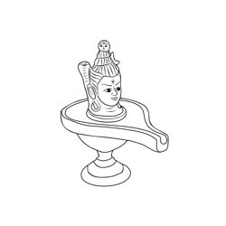 Shiv Ligam Free Coloring Page for Kids