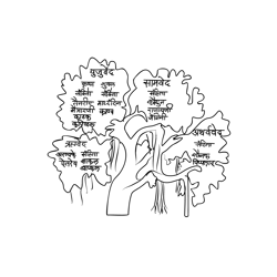 Vedas Tree Free Coloring Page for Kids