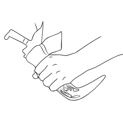 Kirpan Free Coloring Page for Kids