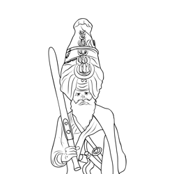 Sikh Pagri Free Coloring Page for Kids