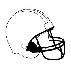 Baseball Helmet Free Coloring Page for Kids