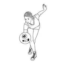 Bowling 3 Free Coloring Page for Kids