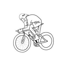 Cycling 1 Free Coloring Page for Kids