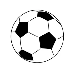 Football In Air Free Coloring Page for Kids