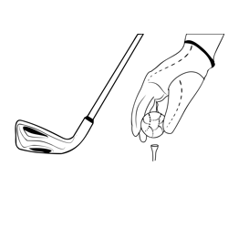 Golf 1 Free Coloring Page for Kids
