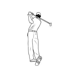 Golf 2 Free Coloring Page for Kids