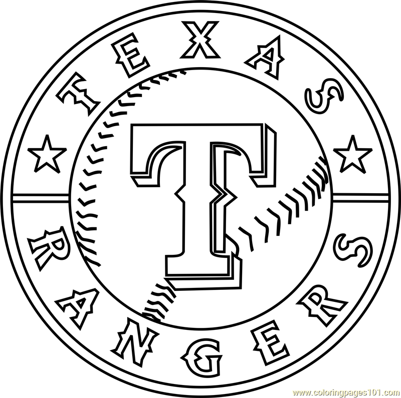 texas rangers logo coloring page for kids free mlb printable coloring pages online for kids coloringpages101 com coloring pages for kids